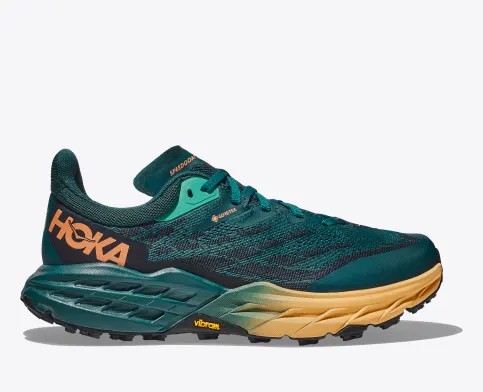 Tenis Para Trail Running Hoka Speedgoat 5 GTX Mujer Verdes Oscuro Negros | Mexico-6475031