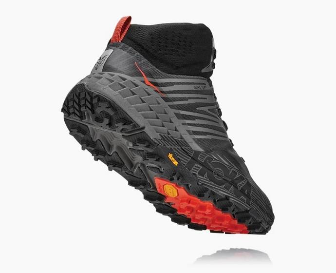 Tenis Para Trail Running Hoka Speedgoat Mid GORE-TEX Hombre Grises | Mexico-6534907