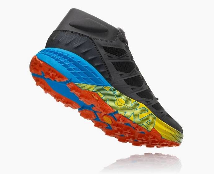 Tenis Para Trail Running Hoka Speedgoat Mid Impermeables Hombre Negros Grises | Mexico-6854129