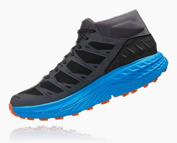 Tenis Para Trail Running Hoka Speedgoat Mid Impermeables Hombre Negros Grises | Mexico-6854129