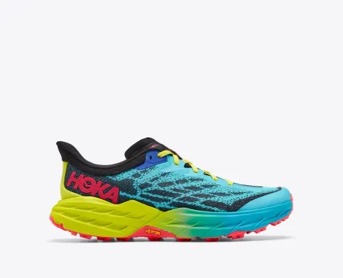 Tenis Para Trail Running Hoka Speedgoat 5 Hombre Azules Claro Negros | Mexico-7560392