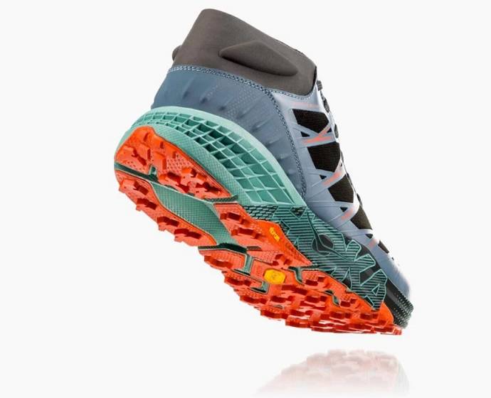 Tenis Para Trail Running Hoka Speedgoat Mid Impermeables Hombre Azules Claro | Mexico-8619703