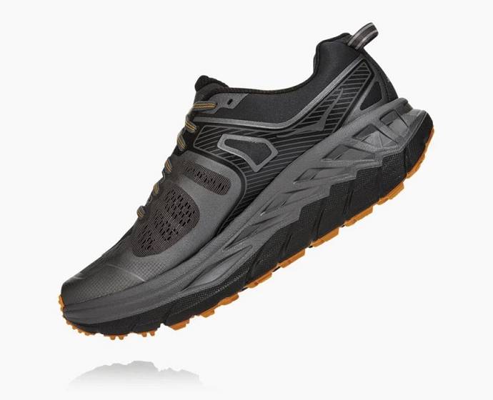 Tenis Para Trail Running Hoka Stinson ATR 5 Hombre Negros | Mexico-2591684