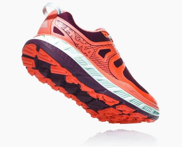 Tenis Para Trail Running Hoka Stinson ATR 5 Mujer Coral | Mexico-2703891