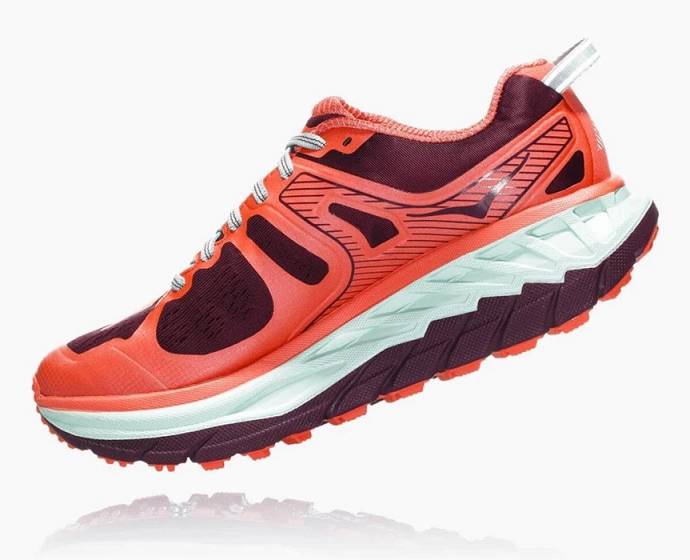 Tenis Para Trail Running Hoka Stinson ATR 5 Mujer Coral | Mexico-2703891