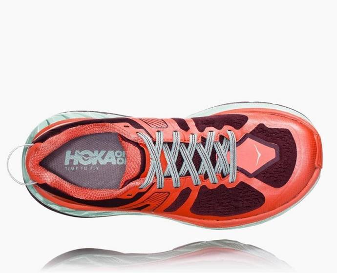 Tenis Para Trail Running Hoka Stinson ATR 5 Mujer Coral | Mexico-2703891