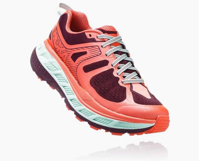 Tenis Para Trail Running Hoka Stinson ATR 5 Mujer Coral | Mexico-2703891