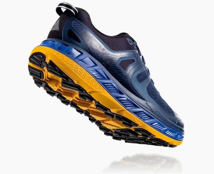 Tenis Para Trail Running Hoka Stinson ATR 5 Hombre Azul Marino | Mexico-3148960