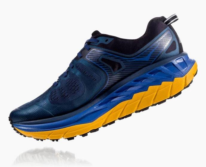 Tenis Para Trail Running Hoka Stinson ATR 5 Hombre Azul Marino | Mexico-3148960