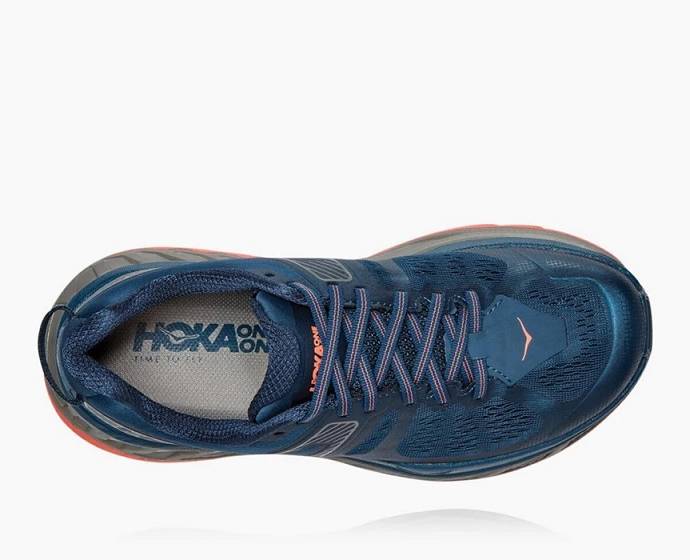 Tenis Para Trail Running Hoka Stinson ATR 5 Mujer Azul Marino | Mexico-3459807