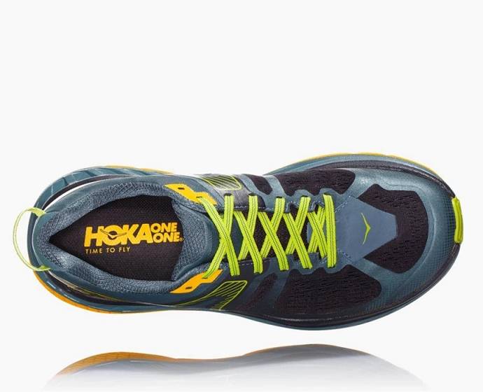 Tenis Para Trail Running Hoka Stinson ATR 5 Hombre Verdes Dorados | Mexico-4926850