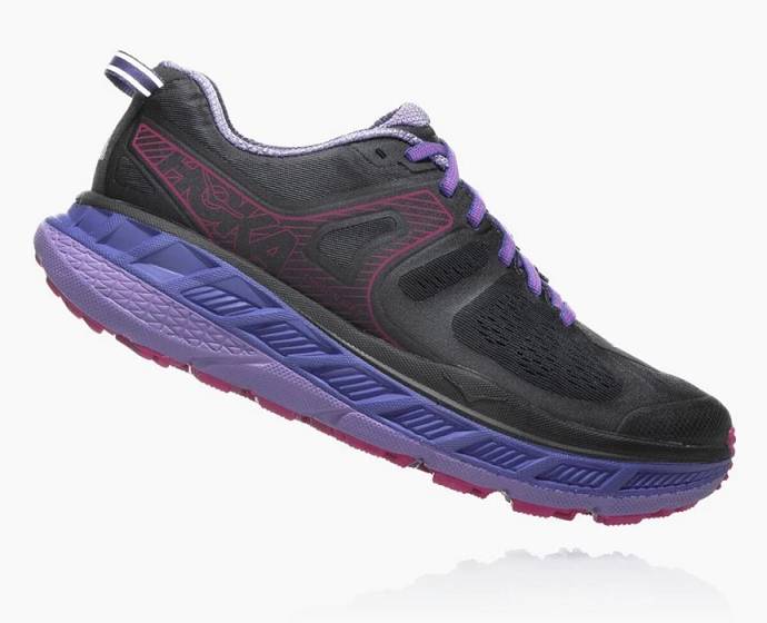 Tenis Para Trail Running Hoka Stinson ATR 5 Mujer Negros Morados | Mexico-8742693