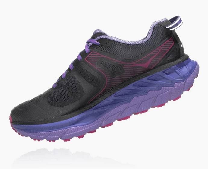 Tenis Para Trail Running Hoka Stinson ATR 5 Mujer Negros Morados | Mexico-8742693