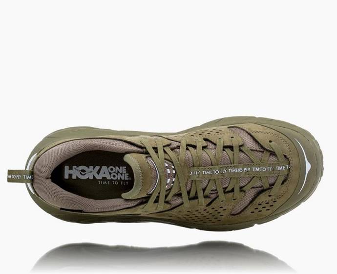 Tenis Para Trail Running Hoka Tor Ultra Low Wp Jp Hombre Verde Oliva | Mexico-0637149