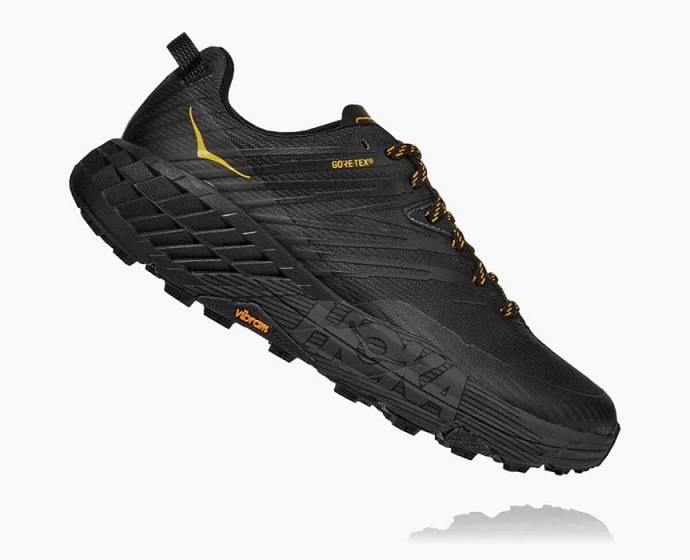 Tenis Senderismo Hoka Speedgoat 4 GORE-TEX Hombre Negros | Mexico-2743650