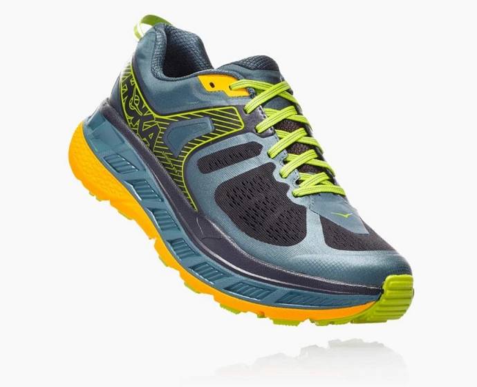 Tenis Senderismo Hoka Stinson ATR 5 Hombre Verdes Dorados | Mexico-1098623