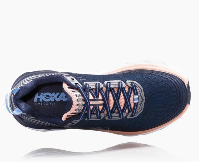 Zapatos De Recuperación Hoka Bondi 6 Hombre Azul Marino | Mexico-5428319