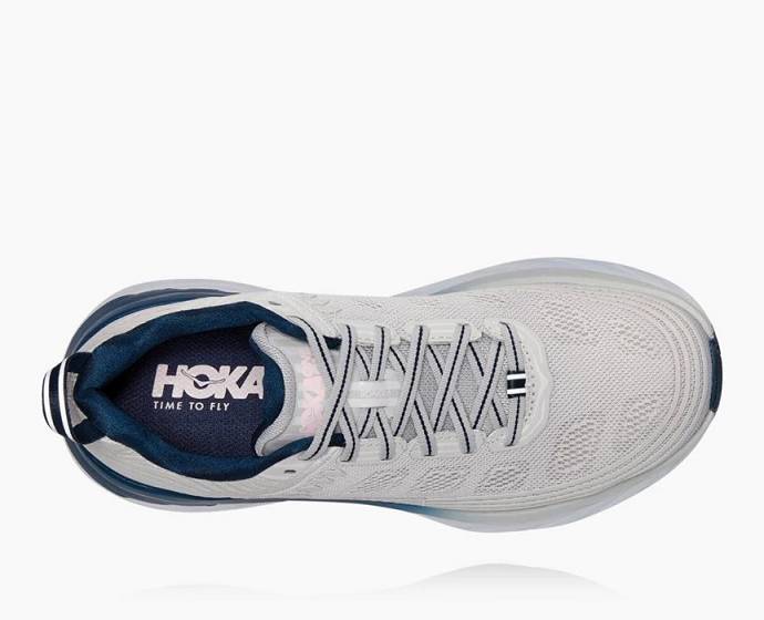 Zapatos De Recuperación Hoka Bondi 6 Hombre Blancos | Mexico-6458179