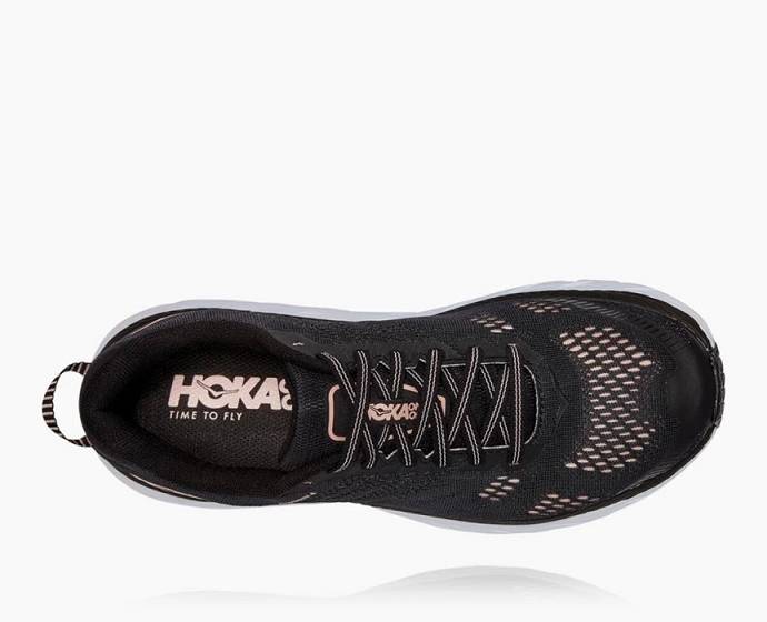 Zapatos De Recuperación Hoka Clifton 6 Hombre Negros Rosas Dorados | Mexico-9812657