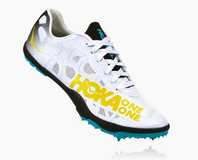 Tenis Clavos Hoka Rocket LD Mujer Blancos | Mexico-4506713