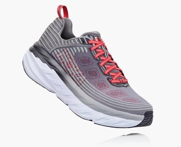 Tenis Para Caminar Hoka Bondi 6 Hombre Grises | Mexico-6210394