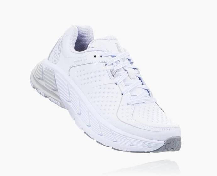 Tenis Para Caminar Hoka Gaviota Cuero Mujer Blancos | Mexico-3867549