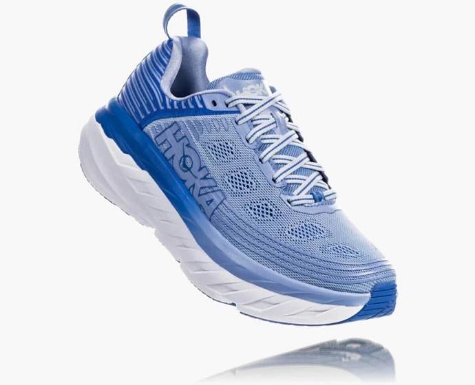 Tenis Para Correr En Carretera Hoka Bondi 6 Anchos Mujer Azules | Mexico-0972345