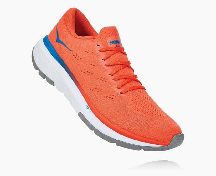 Tenis Para Correr En Carretera Hoka Cavu 3 Hombre Naranjas | Mexico-9376204