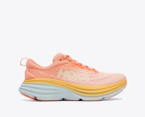 Tenis Para Correr Hoka Bondi 8 Mujer Naranjas Amarillos | Mexico-4518029