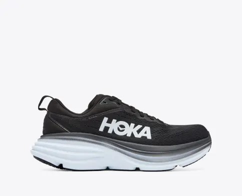 Tenis Para Correr Hoka Bondi 8 Mujer Negros Blancos | Mexico-4795280