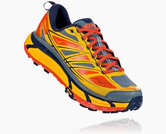 Tenis Para Trail Running Hoka Mafate Speed 2 Hombre Dorados Naranjas | Mexico-4263879