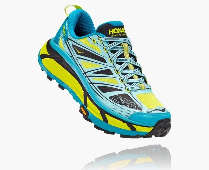 Tenis Para Trail Running Hoka Mafate Speed 2 Mujer Azules Verdes | Mexico-5809416