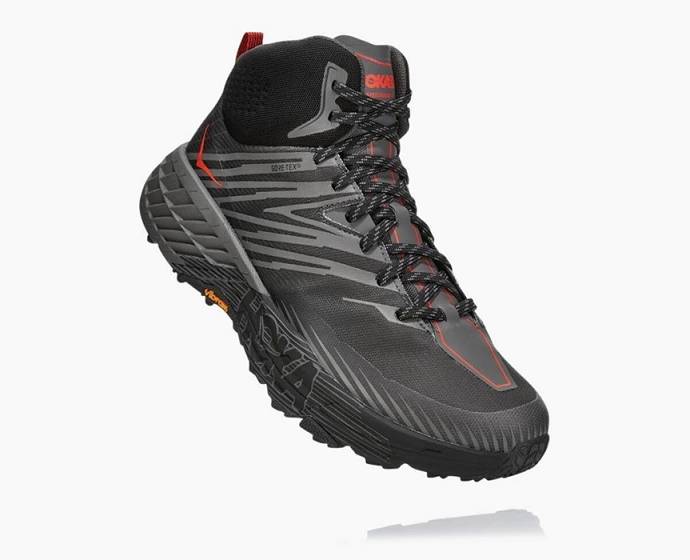 Tenis Para Trail Running Hoka Speedgoat Mid GORE-TEX Hombre Grises | Mexico-6534907