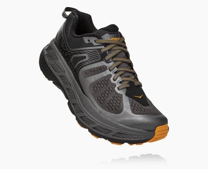 Tenis Para Trail Running Hoka Stinson ATR 5 Hombre Negros | Mexico-2591684