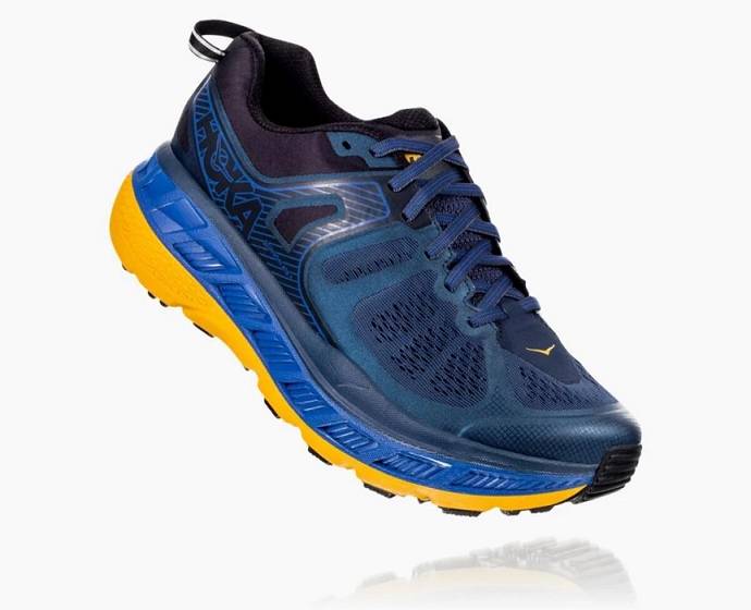 Tenis Para Trail Running Hoka Stinson ATR 5 Hombre Azul Marino | Mexico-3148960