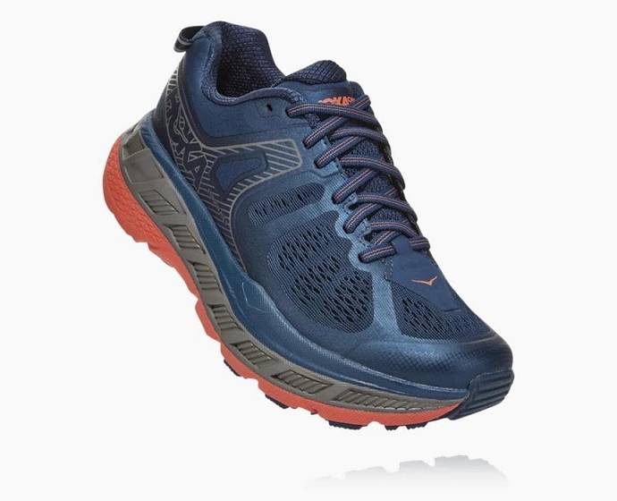 Tenis Para Trail Running Hoka Stinson ATR 5 Mujer Azul Marino | Mexico-3459807