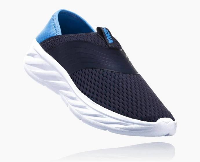 Tenis Slip On Hoka ORA Recovery Hombre Azul Marino | Mexico-7319850