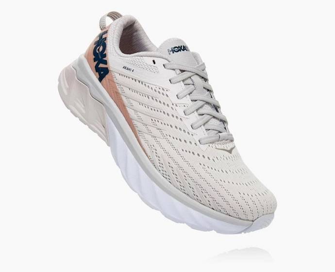 Zapatos De Recuperación Hoka Arahi 4 Hombre Blancos | Mexico-9745108